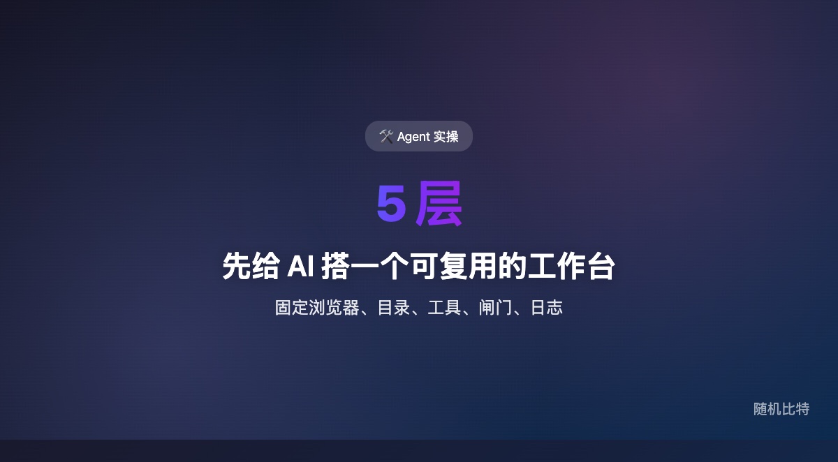 别急着让 AI 接管一切,先给它搭一个可复用的 Agent 工作台