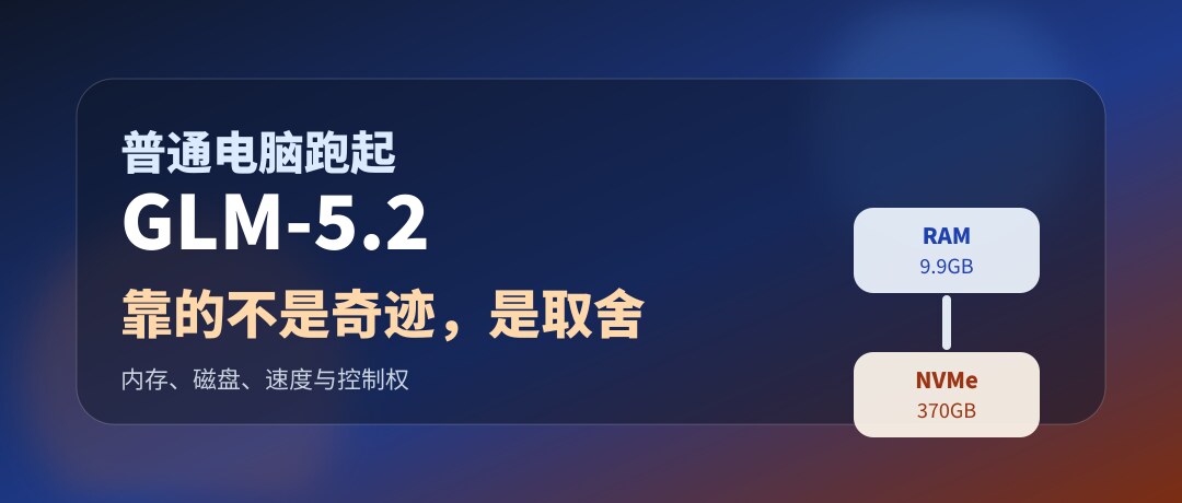 普通电脑跑起 GLM-5.2，靠的不是奇迹，是取舍