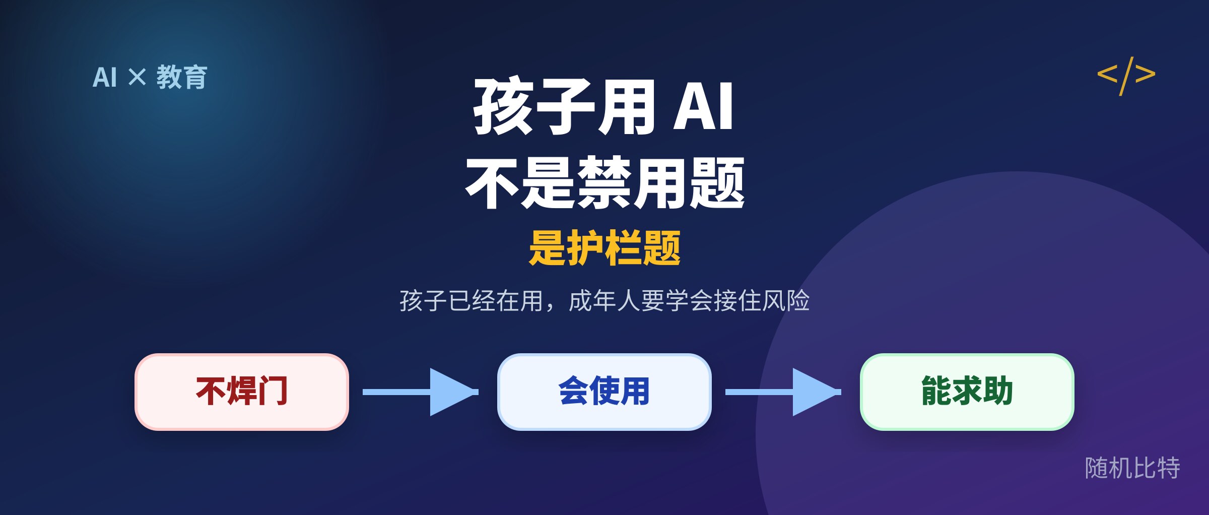 孩子用 AI,真正危险的不是用,而是没人教他怎么用