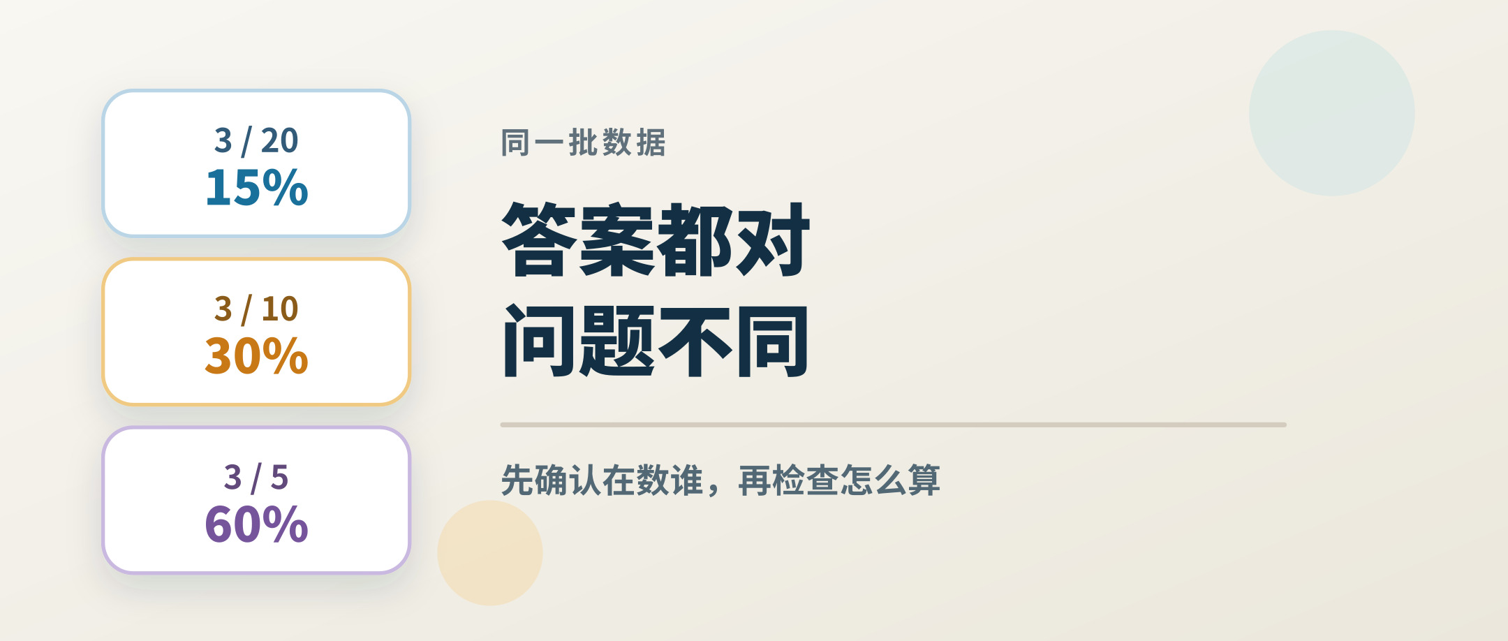 AI 写统计分析最危险的不是算错，而是悄悄换了分母