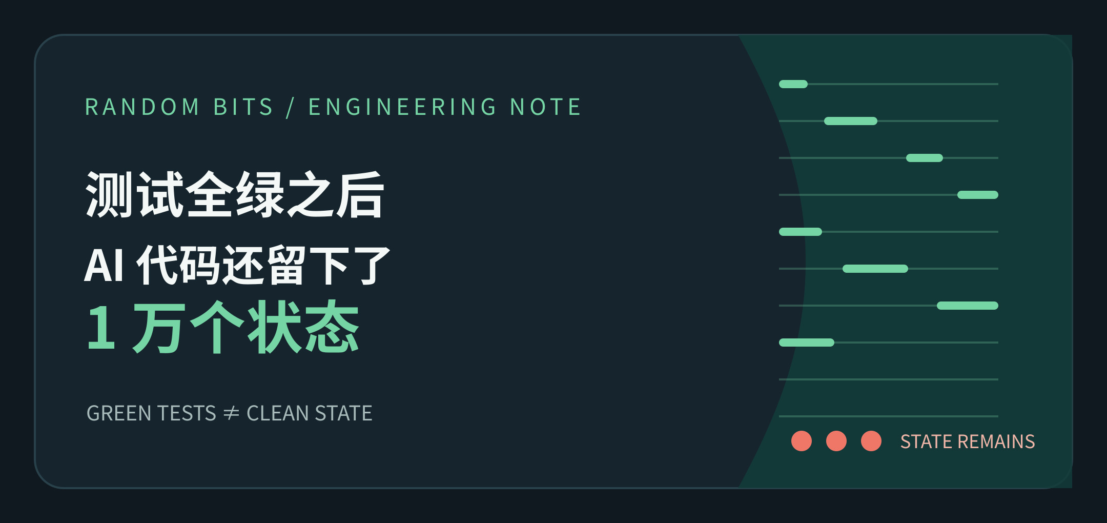 测试全绿之后，AI 代码还留下了 1 万个状态
