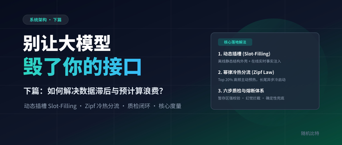 别让大模型毁了你的接口(下篇):如何解决数据滞后与预计算浪费?
