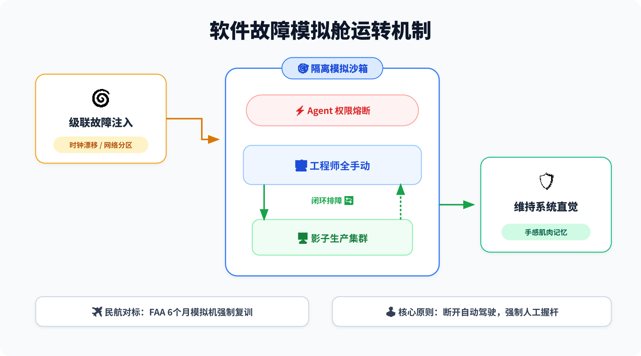 民航飞行模拟机到软件工程故障模拟舱的演进链路