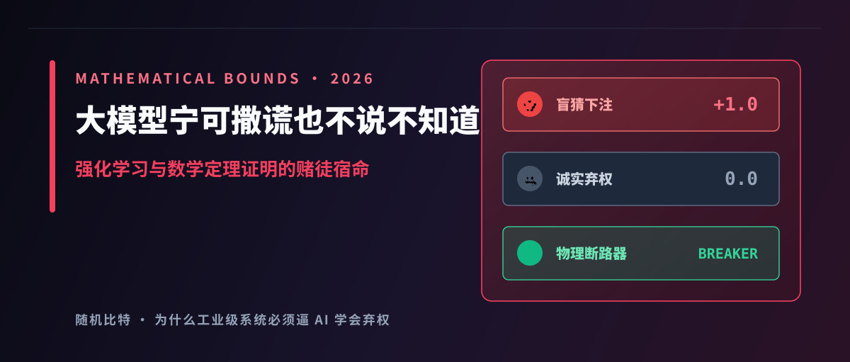 为什么大模型宁可撒谎也绝不说“我不知道”?数学证明了 AI 的赌徒宿命